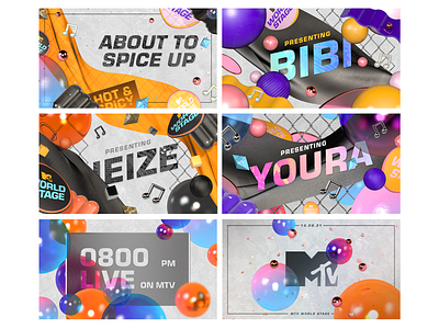 MTV World Stage Visualiser 2.0 3d branding design graphic design typo typography