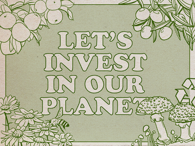Earth Day 2022: "Let's Invest In Our Planet" art earth day graphic design illustration photoshop poster typography