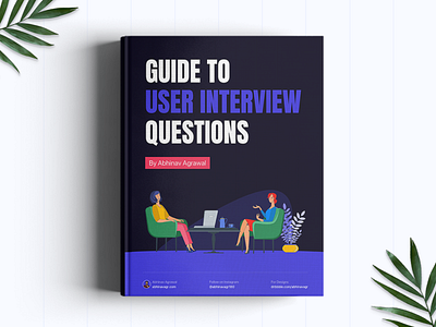 Freebie: Guide to User Interview Questions design ebook freebie freebies freelance illustration interview landing page mockup research typography ui user interview ux vector