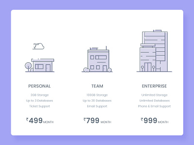 Pricing page UI