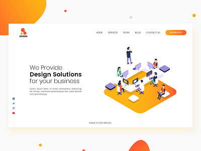 Design Agency Landing page