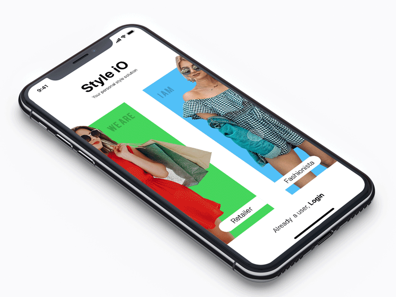 Fashion Store Onboarding animation animation app cards design fashion gender interaction ios iphonex mobile swipe ui