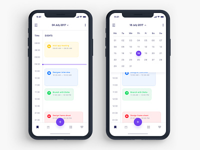 Todo app Calendar by Abhinav Agrawal on Dribbble