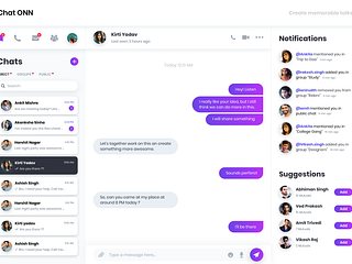 Chat Dashboard-Web App by Abhinav Agrawal on Dribbble