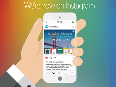 Meet CanvasFlip on Instagram now! follow us instagram user testing