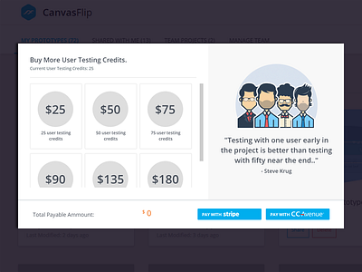 Pricing Page - Buy Testing Credits