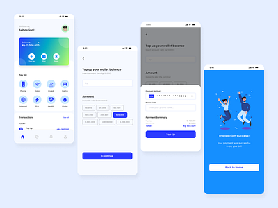 e-Wallet Mobile App UI Design