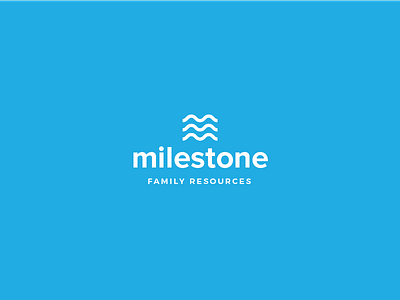 Milestone logo waves