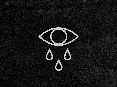 Wounded crying eye illustration lines tear tears