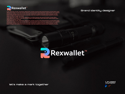 R letter wallet logo - wallet logo - R letter logo