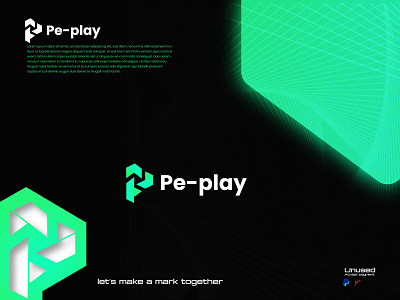 P letter logo - play - p logo