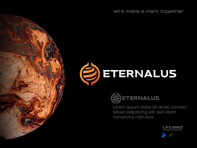 Eternalus logo - crypto - ecommerce - earth - logo design