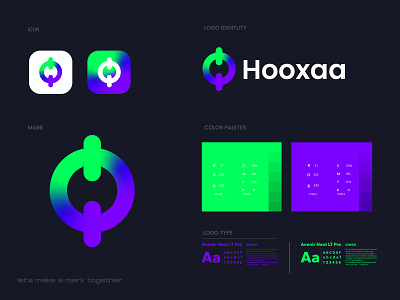 Hooxaa logo - h logo - o logo - Metaverse logo