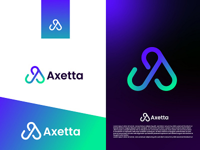 Axetta logo - A letter logo  - letter a