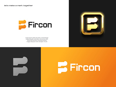 F letter Crypto logo - Unused logo - F logo