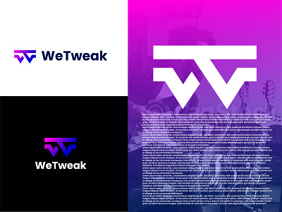 WT logo - W logo - T logo - Music logo