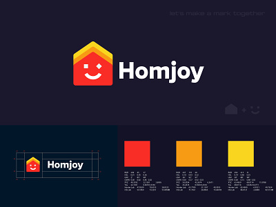 Homjoy logo, happy home logo
