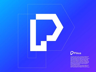 pikxa logo - P letter logo design am n o p q r s t u v w x y z brand branding branding agency design dribbble logo ecommerce flat illustration letter logo logo design logo designer mark modern monogram p letter logo p logo ui vector