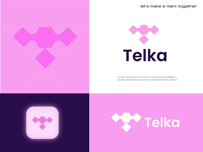 Telka Logo, T logo, Logo design