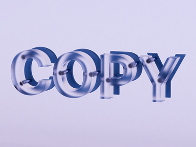 3D Copy Typography