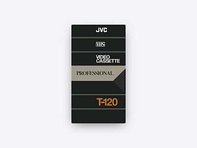 📼 JVC T-120 1990 cassette jvc practice retro sketch vhs video