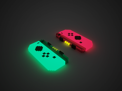 🎮 Voxel Practice 3d glow pixelart switch voxel voxelart