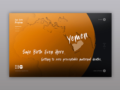 Safe Birth Program branding design typography ui ux web