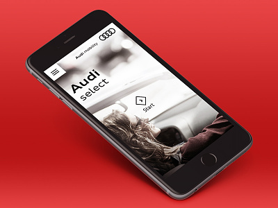 Audi Mobility App 6 6s app audi design iphone screen splash start ui ux
