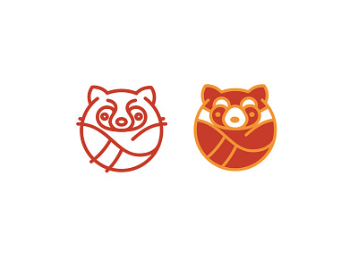 Olisava Logo Option 2 animal ball knitting logo panda red threads