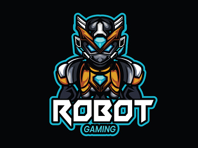 Robot design graphic design illustration logo mascot logo typography vector