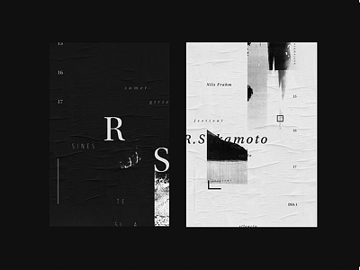 Lumen Posters black and white debut fadu festival graphic installation art layout music poster typography