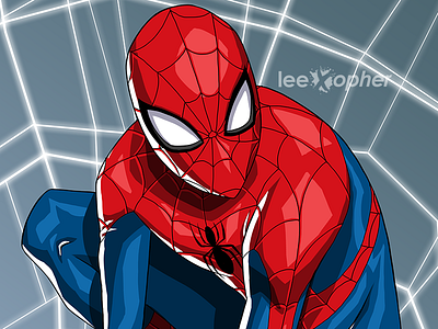 Spider-Man avengers character design comics digital illustration marvel peter parker spiderman superhero