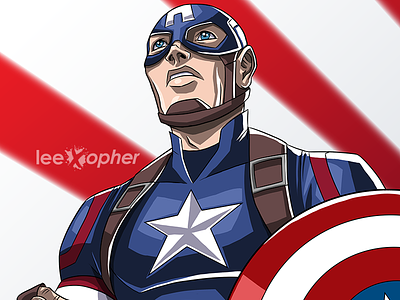 Captain America avengers captain america character design comics digital illustration marvel steve rogers superhero