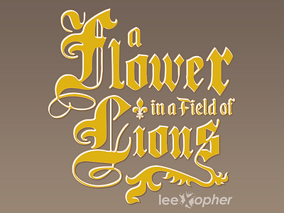 A Flower In A Field Of Lions Logo comics field flower france graphic novel history illustrator joan joan of arc lions logo
