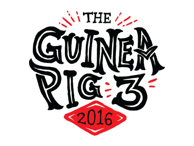 The Guinea Pig Logo barbecue bbq contest guinea pig handlettering lettering logo typography