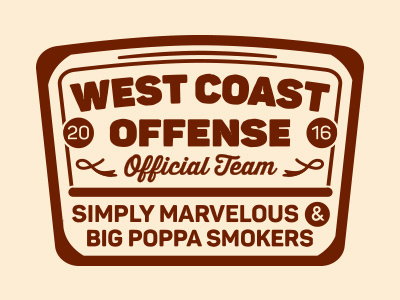 WCO BBQ Team ampersand bbq bold logo retro team type typography westcoast