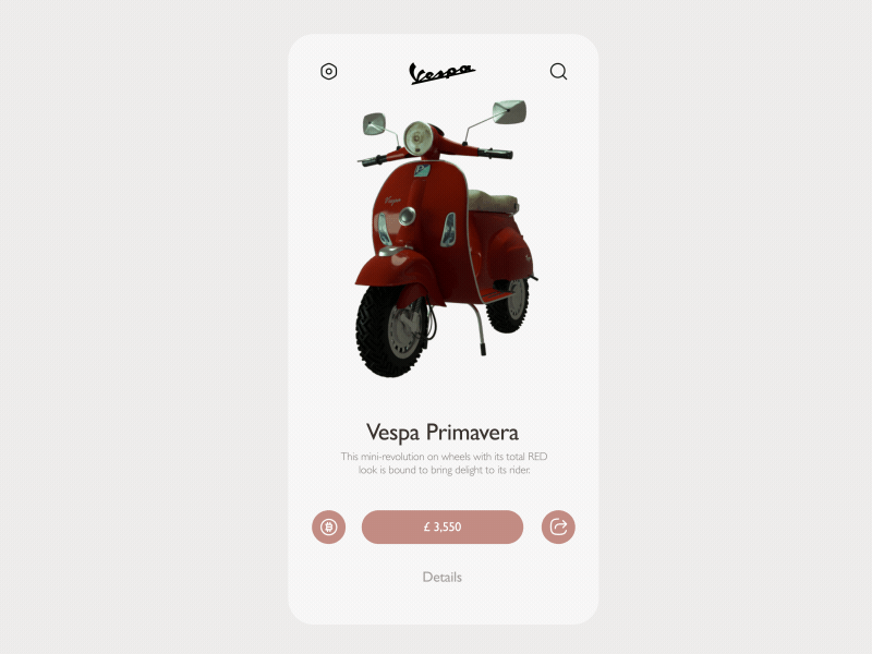 Online store for scooters animation