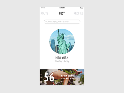 New York City Card city clean design navigation new york social typography ui ux الرسومات 和谐 美国