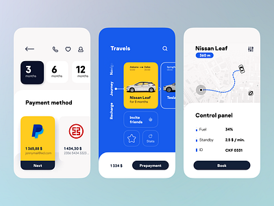 Car Sharing App in modern robust style