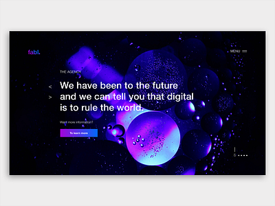 Landing Page for digital agency Fabl