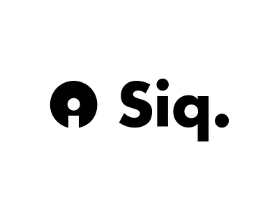 Siq. brand branding futura logo logotype mark minimal negative space siq typography