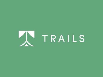 Trails brand branding langa logo logotype minimal nature nfk norfolk tent trails trailsjs