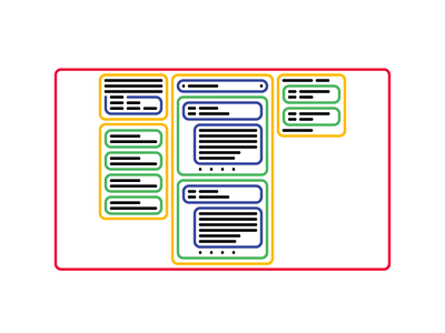 Atomic Components Illustration architecture atomic components atomic design components illustration interface minimal ui ux