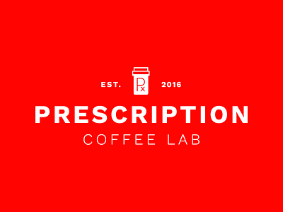 Updated Prescription Logotype branding coffee coffee lab identity logo logotype prescription roaster