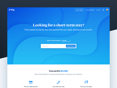 Short-term Rentals Landing Page