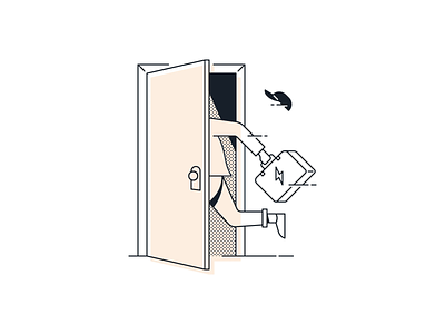 Flip Instant Illustrations apartment brand system flip home housing illustration landing page rental sublet visual language