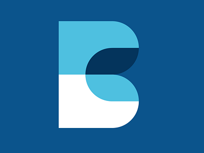 Because B b letter logo type