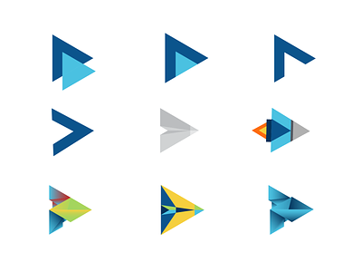 Trying Triangles icon multiple shape simple triangles