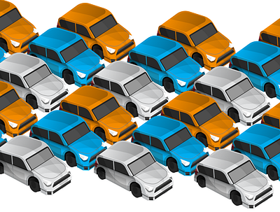 Traffic Jam beep car highway illustration lost stuck traffic