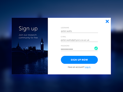 Daily UI 001 Sign Up